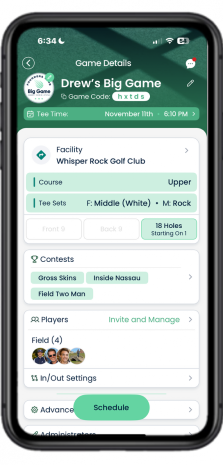 Game Detail with phone